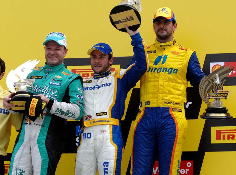 Barrichello subiu ao pódio pela primeira vez na Stock Car
