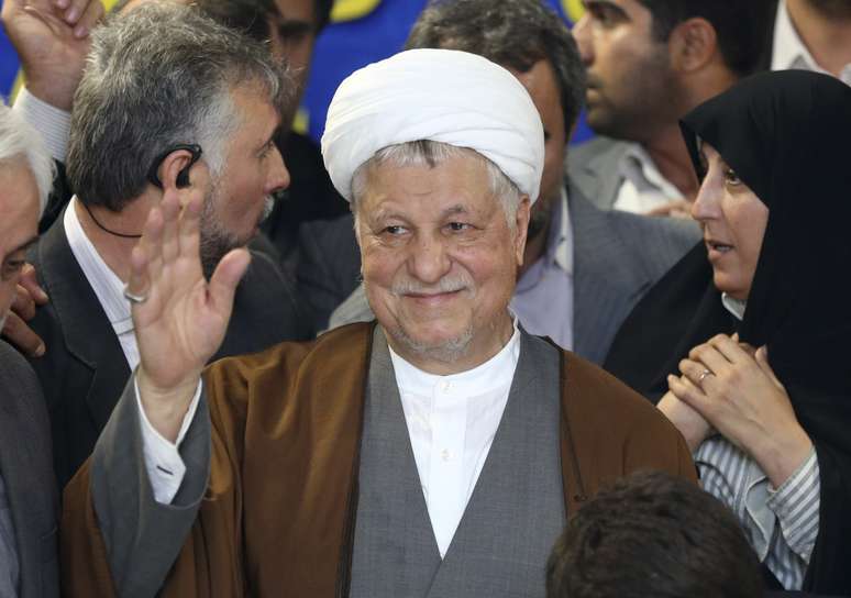 Akbar Hashemi Rafsanjani, ex-presidente do Irã, em foto do dia 11 de março de 2013, quando do registro da sua candidatura em Teerã