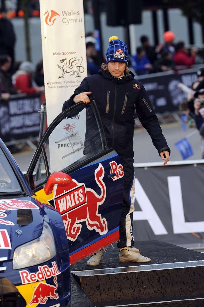 Raikkonen foi patrocinado pela Red Bull quando competiu no Mundial de Rali