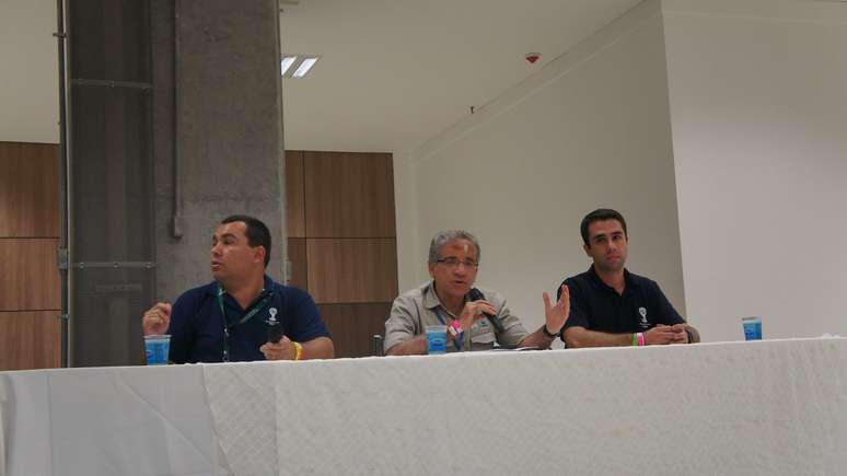 Secretário Ricardo Leitão, pelo Governo do Estado, e gerente do COL, Tiago Paes, fizeram avaliação após o evento teste