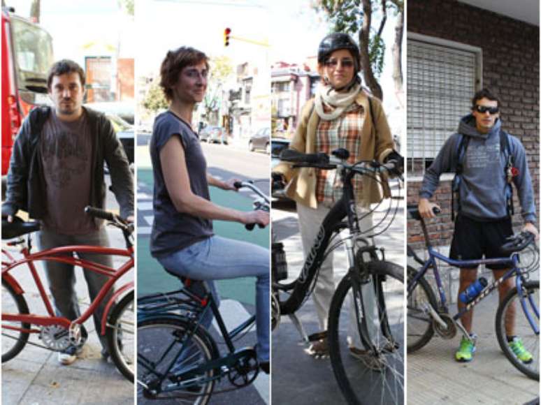 <p>Ciclistas opinam sobre a relação entre carros e bicicletas em Buenos Aires</p>
