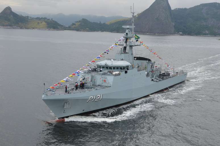 Navio-patrulha Apa foi recebido nesta sexta-feira pela Marinha brasileira no Rio de Janeiro