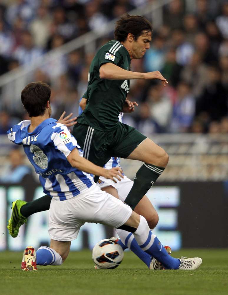 Kaká foi titular do empate do Real Madrid