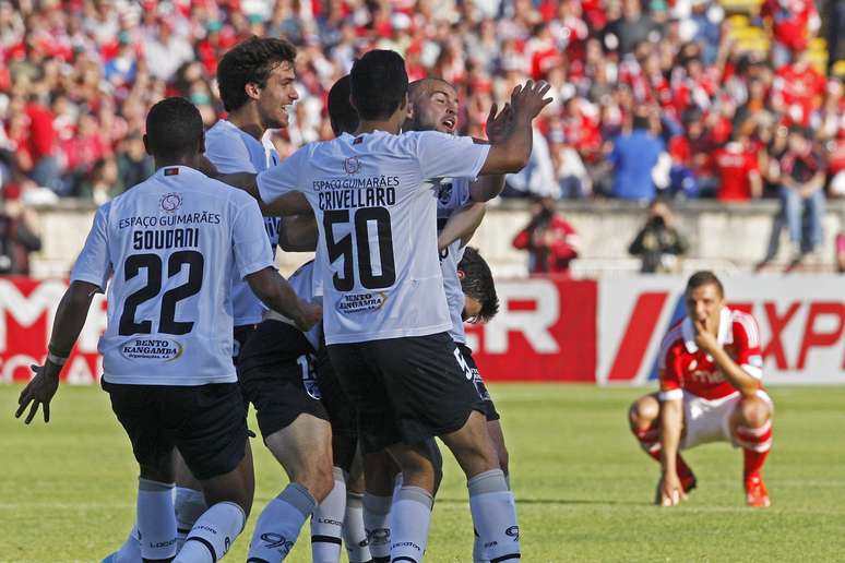 Jogadores do Vitória de Guimarães celebram conquista