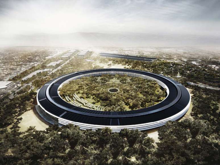 <p>A Apple planeja nova dese, em Cupertino, em formato de nave espacial</p>