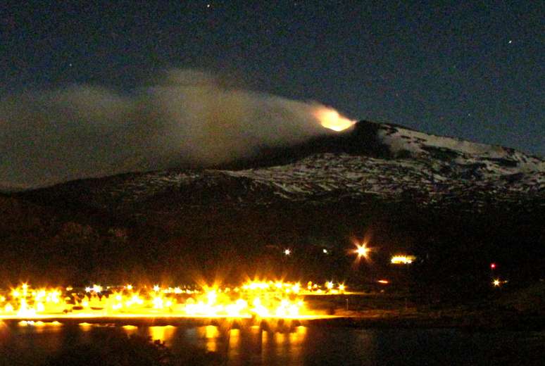 Nas últimas 48 horas houve um aumento significativo da atividade sísmica ao redor do vulcão Copahue