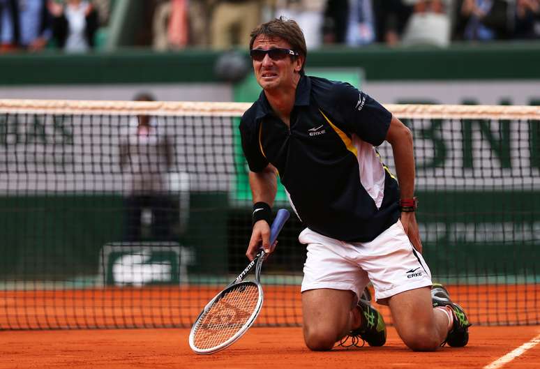 <p>Robredo garantiu vaga nas quartas de final de Roland Garros</p>