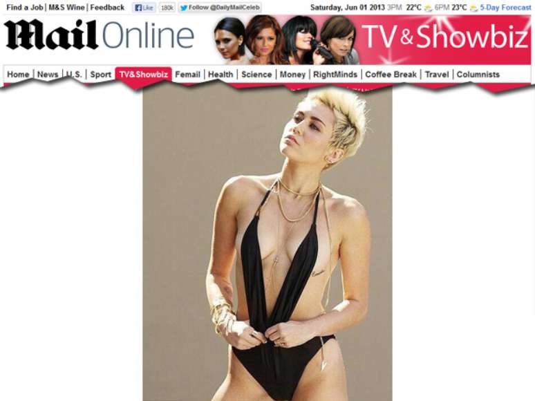 Miley Cyrus está promovendo a música 'We Can't Stop'