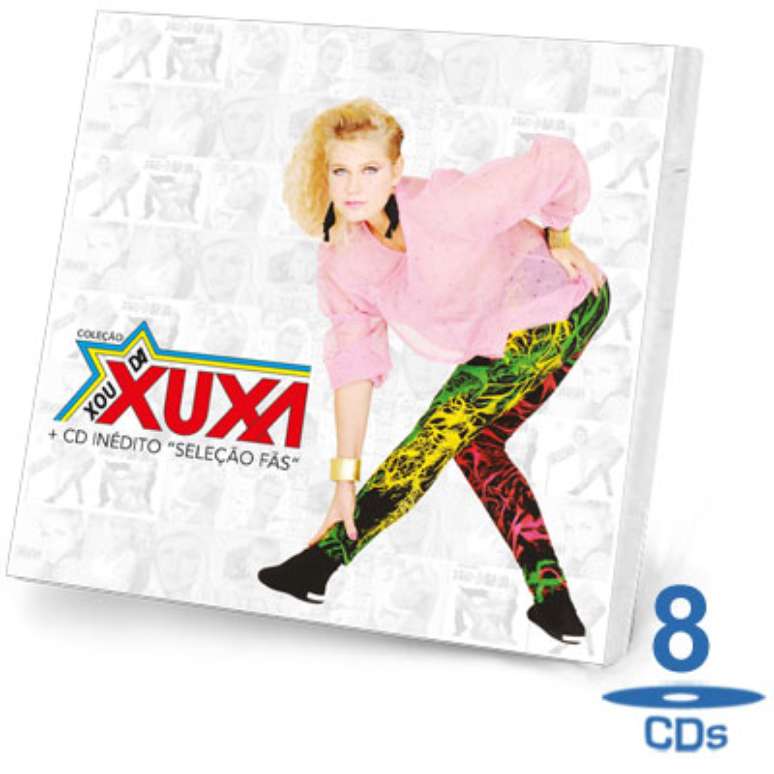 <p>Xuxa repete a pose de sucesso em capa de box</p>