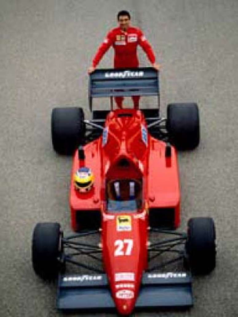 <p>Primeiros testes da Ferrari com um carro da Indy aconteceram em Fiorani, com Michele Alboreto (foto) e Bobby Rahal</p>