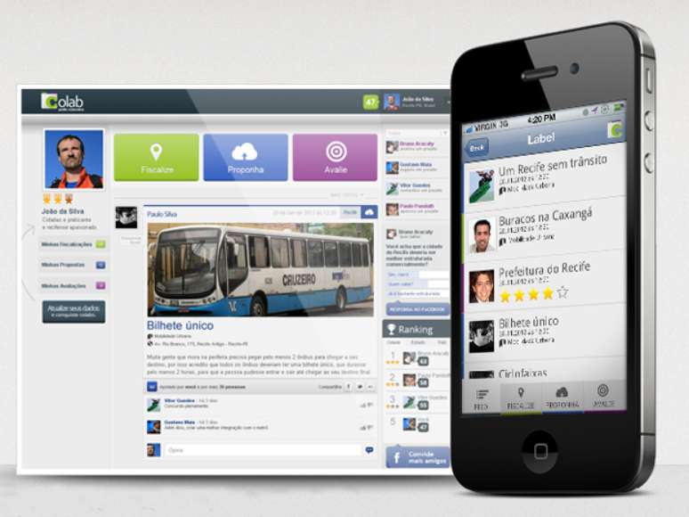 Aplicativo da rede social Colab, para melhorar vida nas cidades, está disponível para iOS e Android