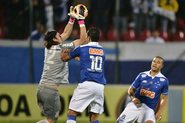 <p>Diego Souza negou clima ruim no Cruzeiro</p>