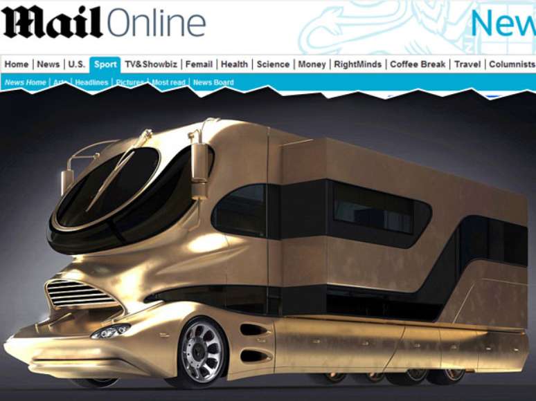Veículo coberto a ouro é utilizado pelos magnatas do petróleo em Dubai