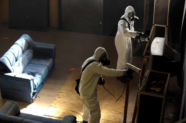 Um grupo de agentes do Rio de Janeiro recebeu instrução especial para combate e ataque contra armas químicas, biológicas e radioativas