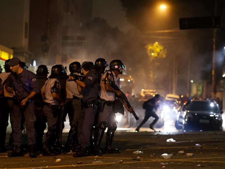 <p>Principal local de confronto entre policiais e manifestantes foi o cruzamento das ruas Maria Antônia com Consolação</p>