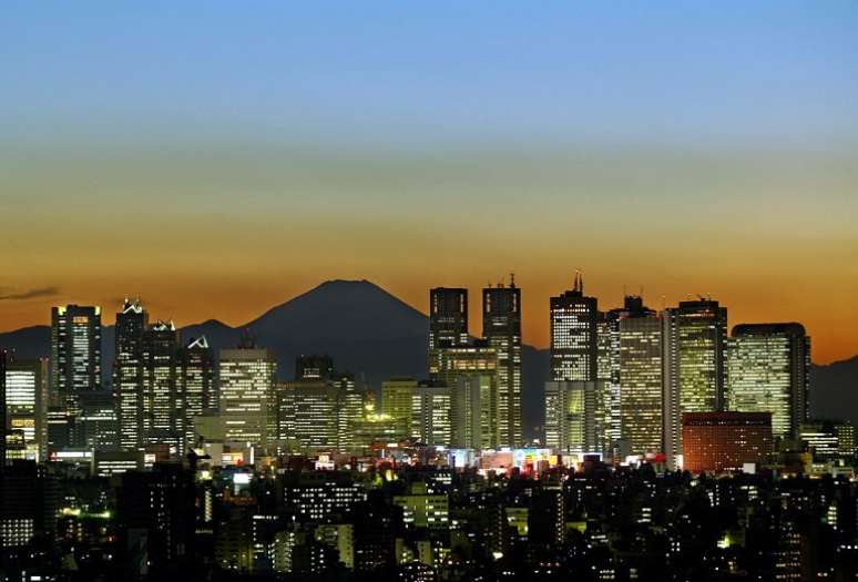 Imagem mostra a capital japonesa, Tóquio