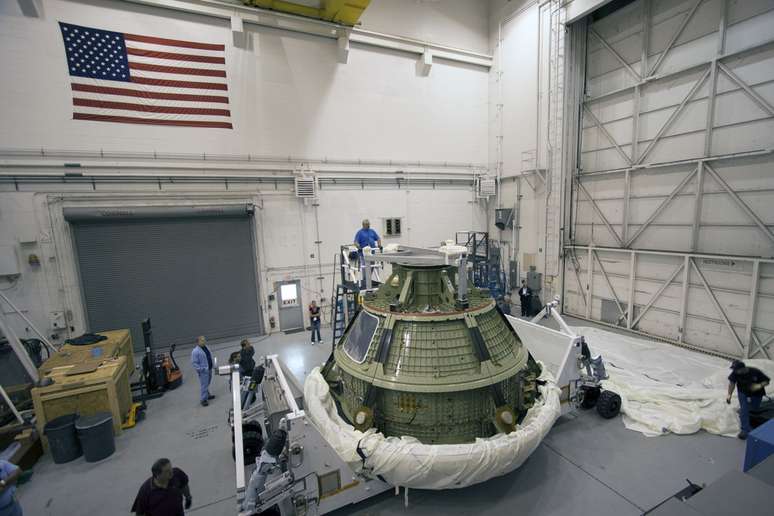 Versão de testes da Orion é apresentada pela Nasa no Centro Espacial John F. Kennedy