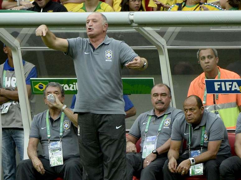 <p>Scolari evitou falar sobre temas políticos após a vitória da Seleção Brasileira</p>