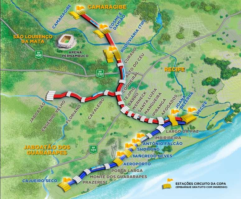 <p>Torcedores com ingressos n&atilde;o pagam passagem de metr&ocirc; em dez esta&ccedil;&otilde;es, nos dias de jogos da Copa das Confedera&ccedil;&otilde;es</p>