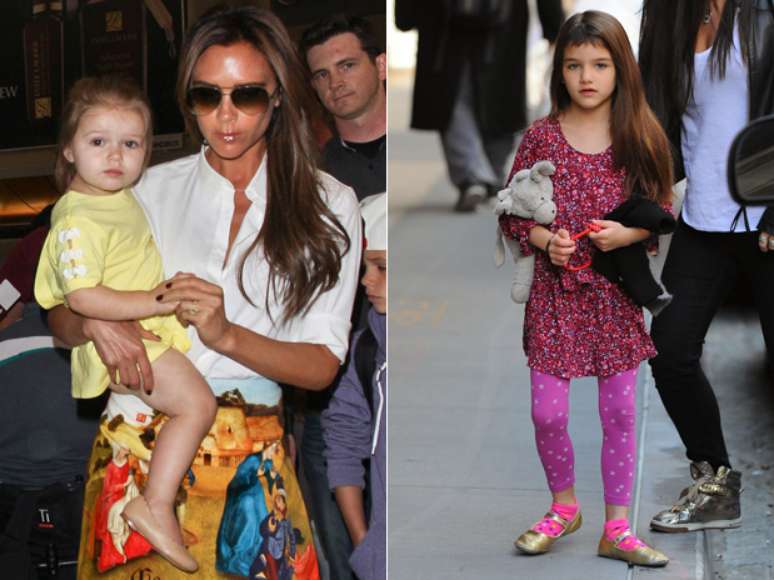 Harper Beckham e Suri Cruise  são ícones da moda infantil