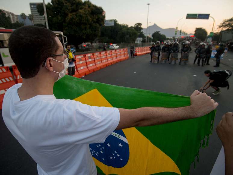 <p>Três dos quatro jogos da Copa das Confederações tiveram protestos; cena será repetida em Fortaleza</p>
