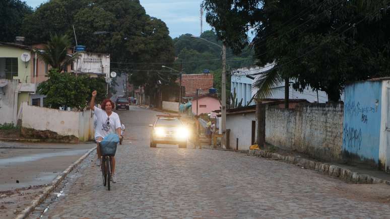 <p>Paralelepípedo nas ruas também foi outro problema enfrentado pelos ciclistas</p>