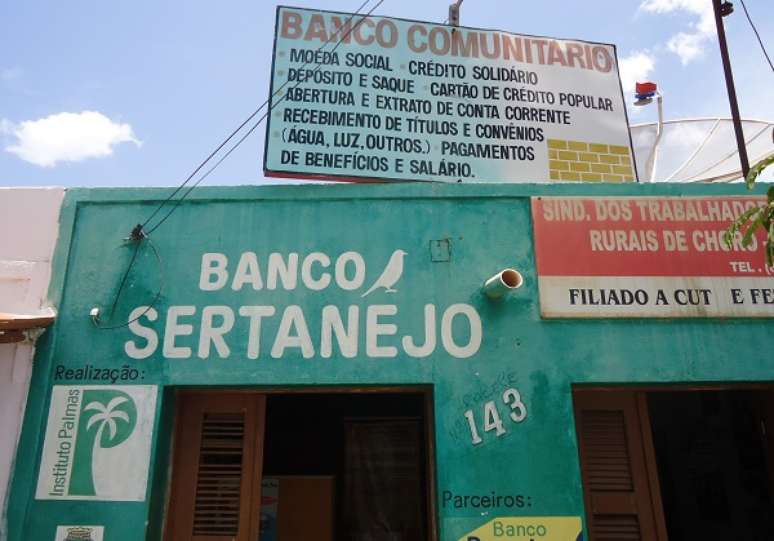 Banco Sertanejo, do município de Choró, Ceará, é um dos bancos comunitários que recebem consultoria do Palmas