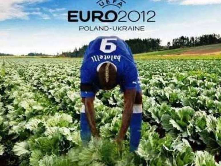 <p>Durante a Eurocopa de 2012, o deputado italiano Paolo Ciani postou montagem de cunho racista de Balotelli em rede social&nbsp;</p>