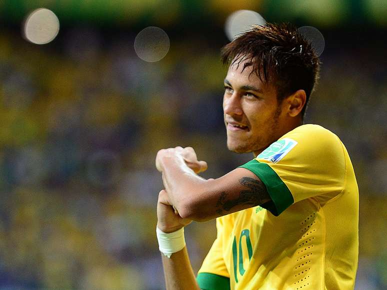 <p>Neymar foi eleito o melhor em campo na vitória sobre a Itália</p>