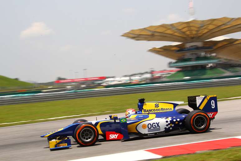 <p>Felipe Nasr corre na GP2</p>