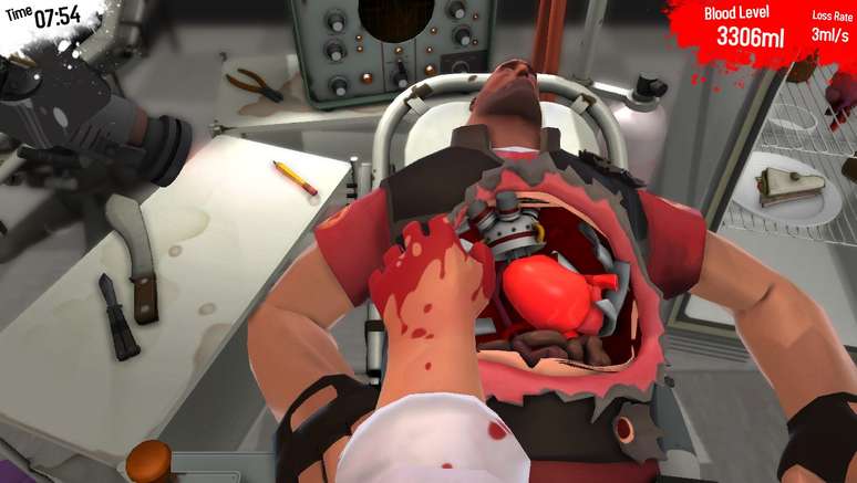 Médico de 'Team Fortress 2' será o cirurgião na atualização de 'Surgeon Simulator 2013'