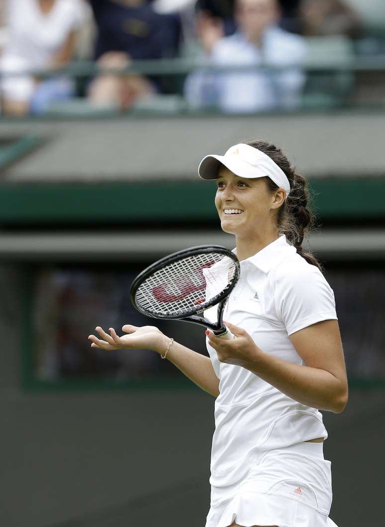 <p>Com desempenho em Wimbledon, Laura Robson está garantida no top 30 do ranking da WTA</p>