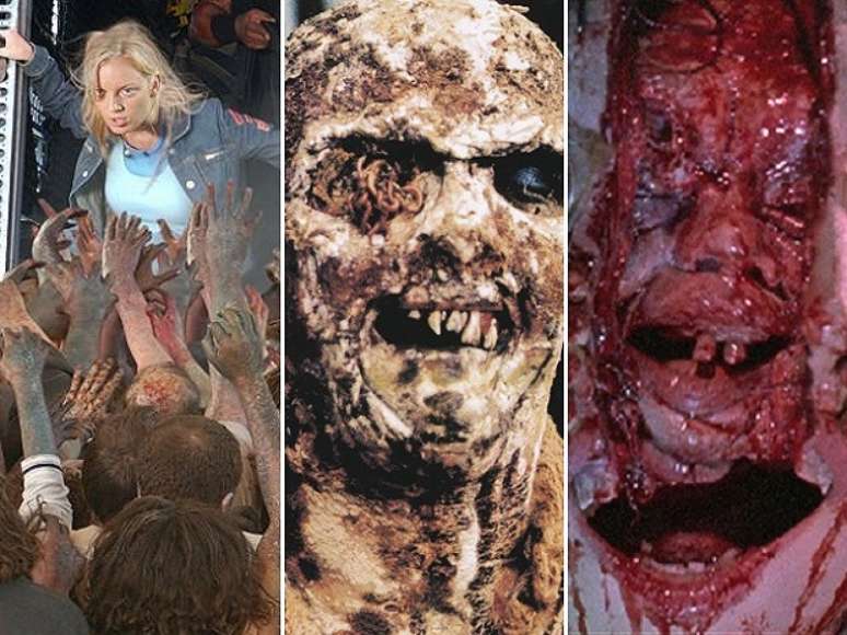 <p>Nesta semana, <em>Guerra Mundial Z, </em>estrelado por Brad Pitt,&nbsp;chega aos cinemas e traz o universo dos zumbis, que tem feito sucesso na TV com The Walking Dead, de volta para as telonas. Relembre alguns filmes que fizeram sucesso com a mesma tem&aacute;tica!</p>