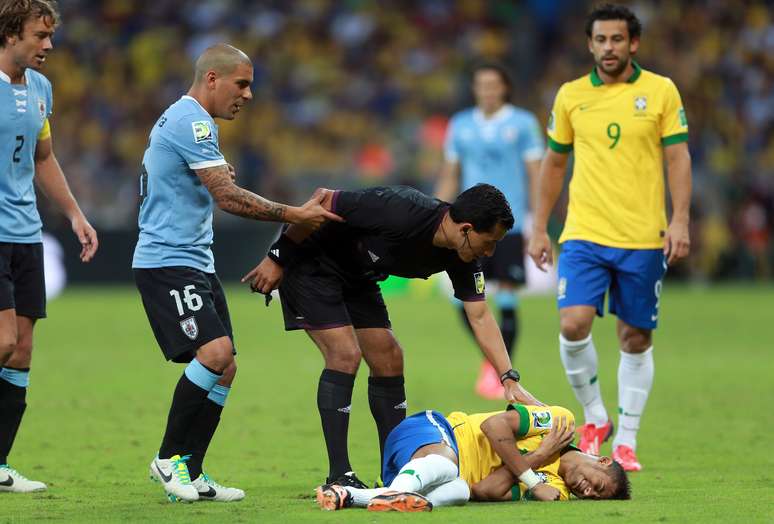 <p>Neymar foi um dos principais nomes na partida entre Brasil e Uruguai</p>