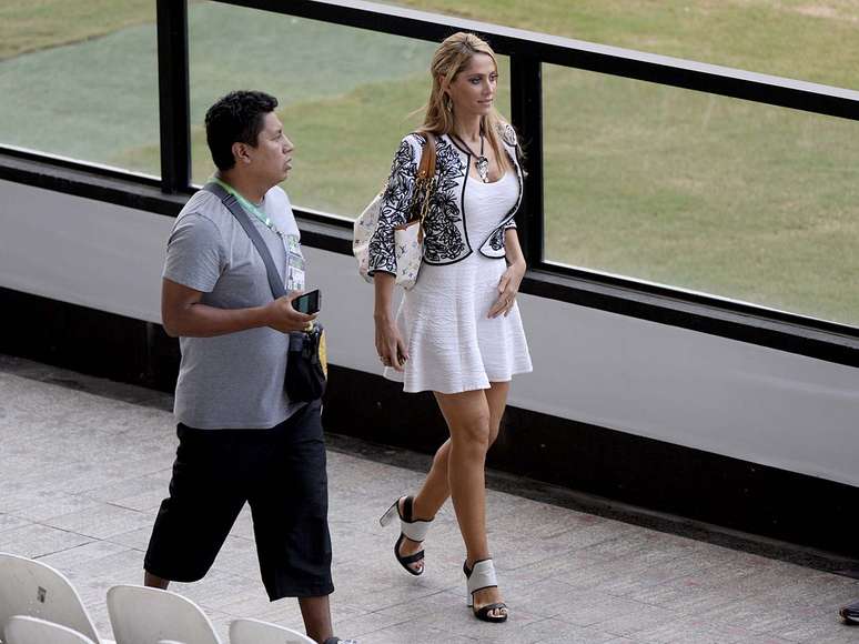 <p>A jornalista mexicana Ines Sainz voltou a prestigiar um treinamento da Seleção Brasileira nesta sexta-feira, em São Januário, no Rio de Janeiro</p>