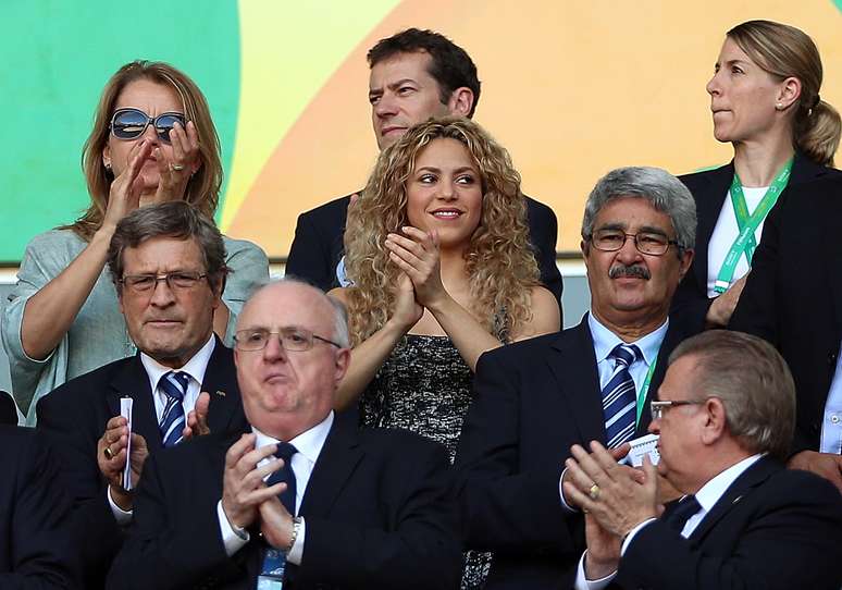 <p>27 de junho: Shakira (mulher de Gerard Piqué) - Espanha (7) 0 x 0 (6) Itália, Castelão</p>