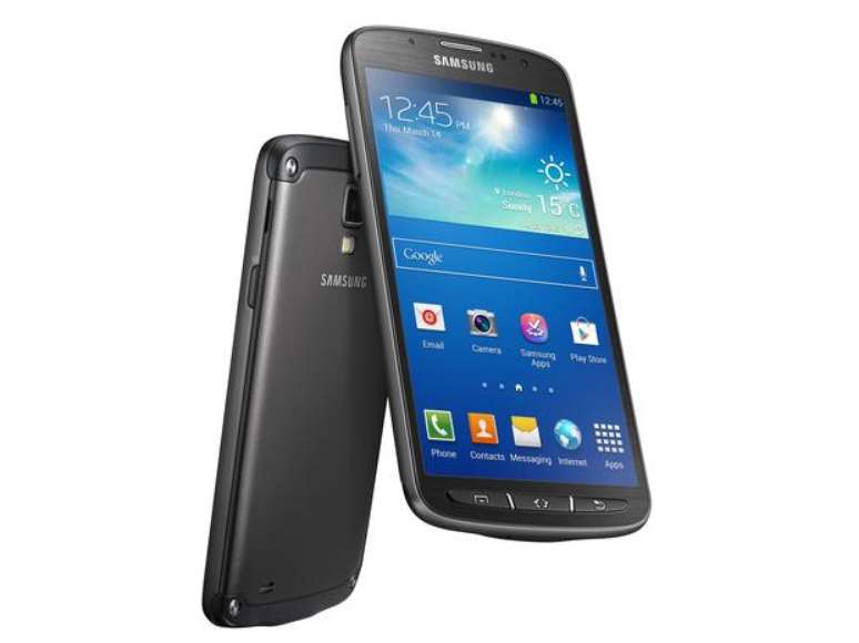 Galaxy S4 Active - A Samsung anunciou uma versão mais "robusta" do seu smartphone top de linha, o Galaxy S4 Active. O aparelho traz as mesmas funções do Galaxy S4, mas com um design que protege o aparelho de poeira e de danos causados pela água por até 30 minutos de submersão a uma profundidade de um metro