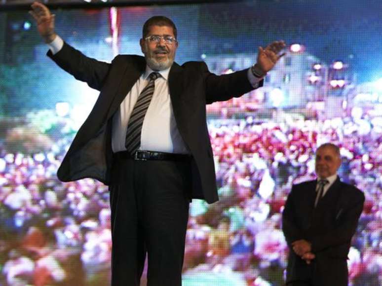 Mohamed Mursi, durante a campanha de 2012