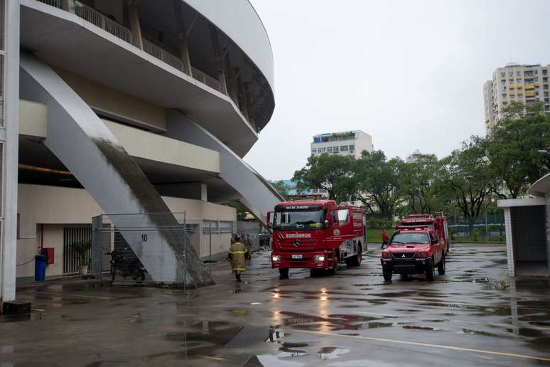 Princípio de incêndio no Maracanãzinho foi rapidamente controlado pelos bombeiros