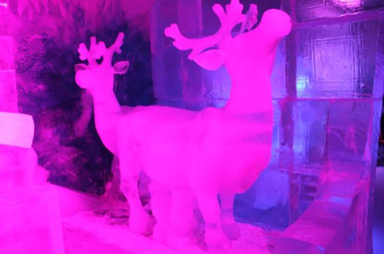 A Magic Ice de Saint Thomas é uma das maiores galerias de arte em gelo do mundo