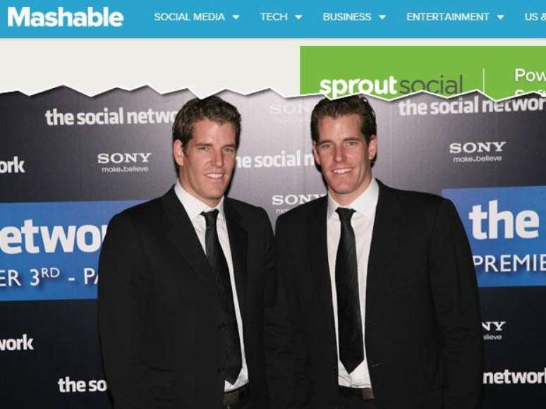 Gêmeos Cameron e Tyler Winklevoss querem popularizar os negócios com moedas digitais