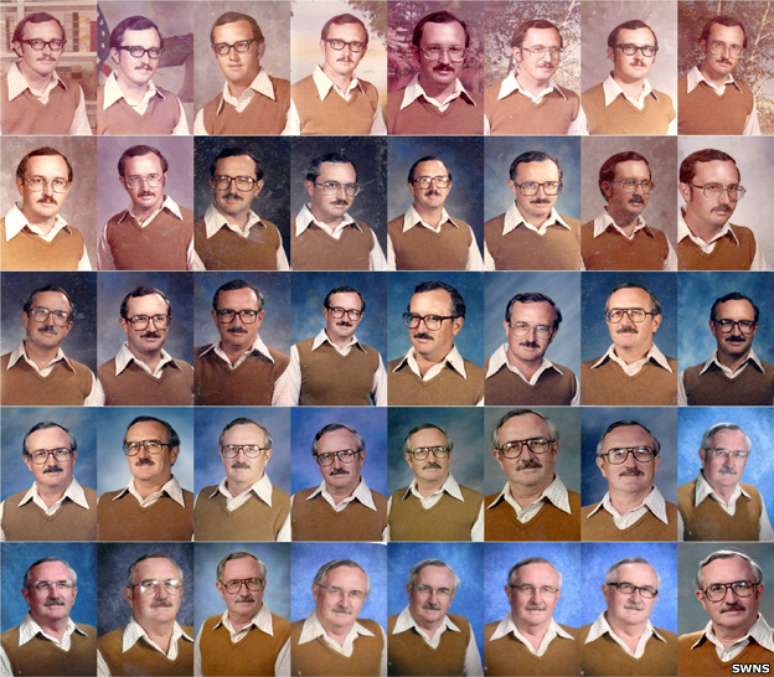 <p>Em um olhar mais atento, a camisa e a jaqueta parecem extremamente alinhadas em todas as imagens</p>
