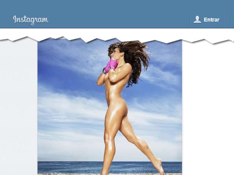 <p>Miesha Tate divulgou foto de nu art&iacute;stico, utilizando apenas bandagem nas m&atilde;os</p>