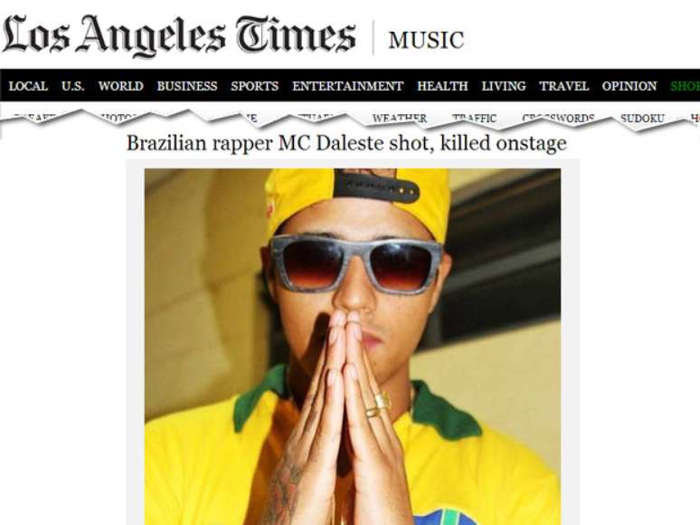 Jornal LA Times oferece link para amostra das músicas de MC Daleste