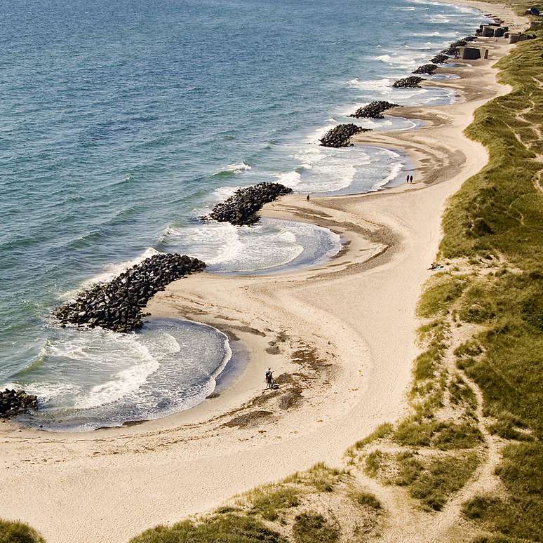 <p>A Dinamarca possui praias secretas para curtir o verão com tranquilidade</p>