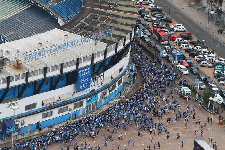 <p>Mensagem será transportada para a Arena do Grêmio, de forma a manter "alma" em novo estádio</p>