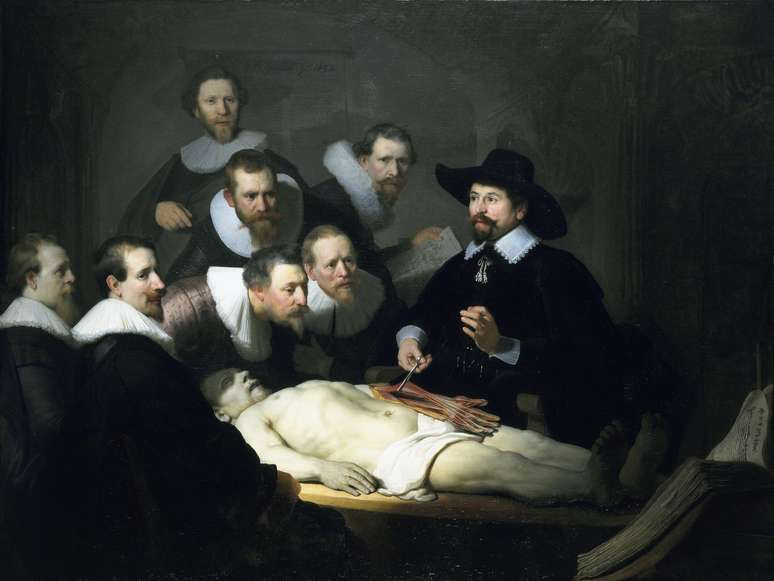 Quadro <i>Lição de Anatomia do Dr. Nicolaes Tulp</i>, de 1632, é um dos mais famosos de Rembrandt
