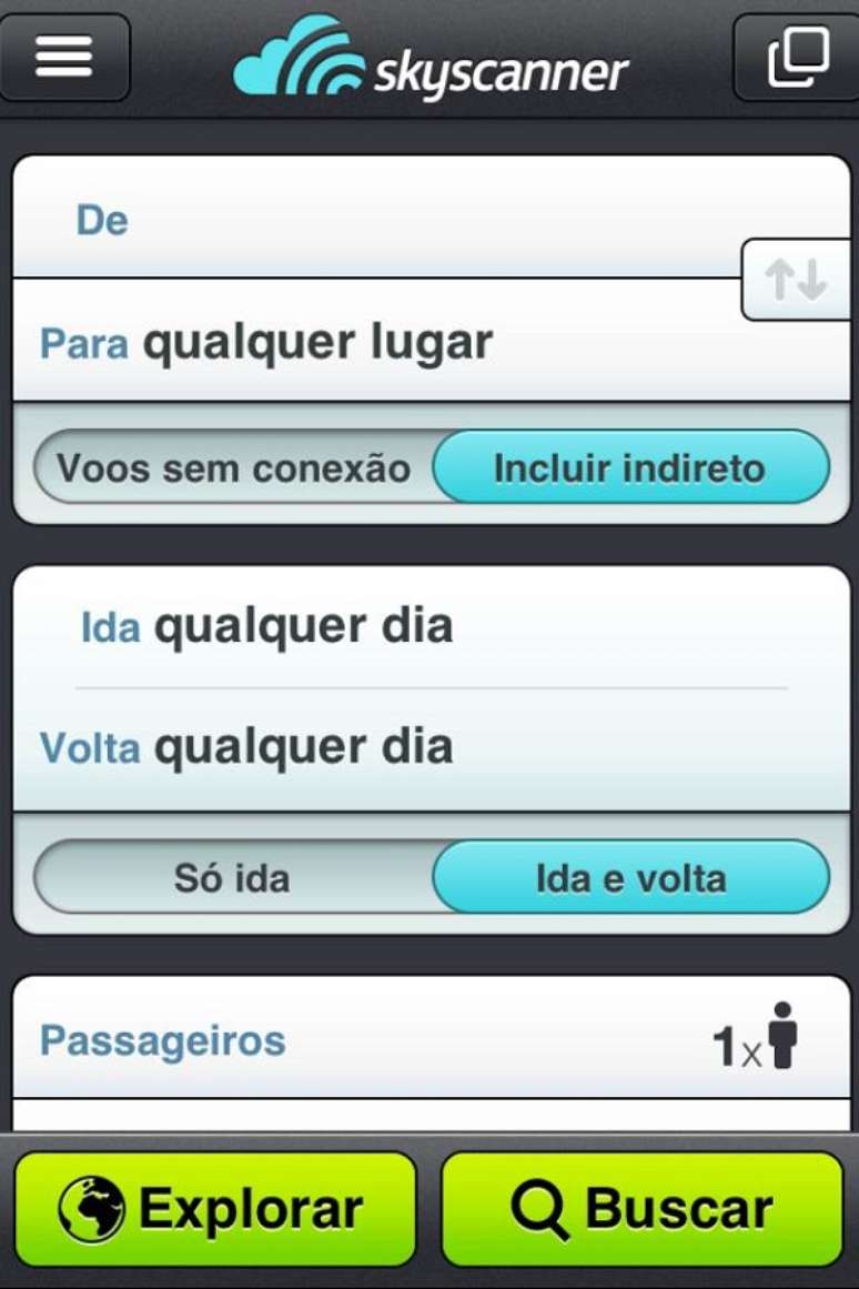 Com o aplicativo Skyscanner, os viajantes podem pesquisar ofertas de passagens aéreas muito mais rápido e também é possível reservar o bilhete diretamente do celular. Além disso, oferece ferramentas diferenciadas, como a que aponta os países com as tarifas mais baratas do mundo. O aplicativo é grátis tanto para iOS quanto para Android. 