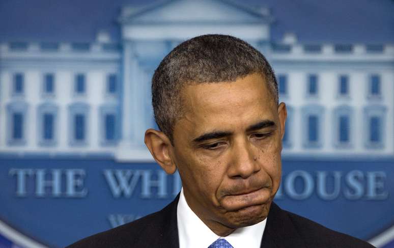 Obama apareceu de surpresa na sala de imprensa da Casa Branca para falar sobre o caso