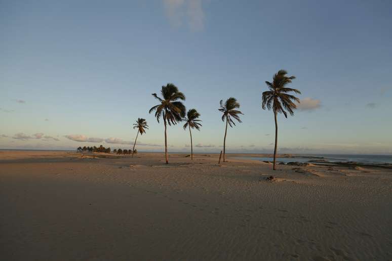 <p>Uma praia deserta e cheia de dunas, que se estendem por 22 km, assiste ao Rio São Francisco encontrar-se com o mar</p>